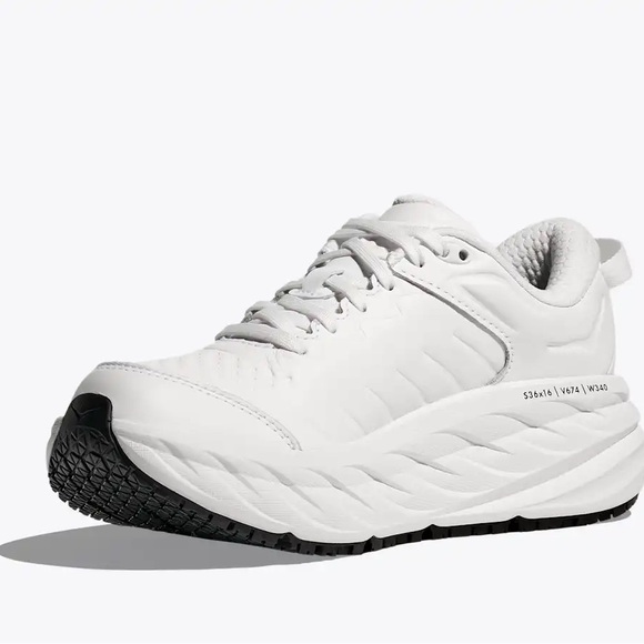 HOKA Bondi SR Sneakers – White | Women’s 7.5 Wide - Picture 7 of 8